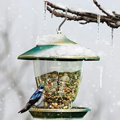 FUNPENY Bird Feeder, Panorama Gazebo Wild Bird Feeder Hanging With Bird Seeds Scoop For Garden Yard Decoration -Funpeny Shop 51PUOzZ7rnL