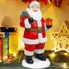 FUNPENY 12" Christmas Snowman Decor Christmas Figurines Resin Snowman Lighted Decorations Indoor Glowing Snowman LED Holiday Light Up Snowman Indoor Festive Decorations