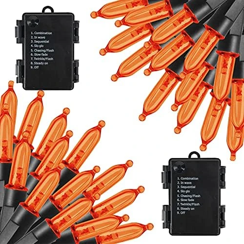 FUNPENY Battery Operated Christmas Lights, 2 Pack 16FT 50 LED 8 Modes Waterproof Fairy Lights, Christmas Decorations For Indoor Outdoor Garden Party Decor 10 FUNPENY Battery Operated Christmas Lights, 2 Pack 16FT 50 LED 8 Modes Waterproof Fairy Lights, Christmas Decorations For Indoor Outdoor Garden Party Decor - Image 10