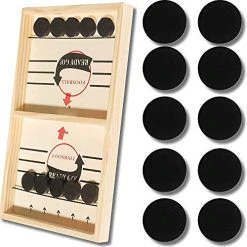 Funpeny Fast Sling Puck Game, Sling Shot Game Paced Winner Board Games Portable Table Hockey Game Toy For Kids And Adults (22 X 11.4 Inch) 8 Funpeny Fast Sling Puck Game, Sling Shot Game Paced Winner Board Games Portable Table Hockey Game Toy For Kids And Adults (22 X 11.4 Inch) -Funpeny Shop 51aYht2d1OL