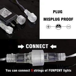 FUNPENY Meteor Shower Rain Lights, 288 LED Christmas Lights Icicle Snow Falling Christmas Lights Outdoor Raindrop Lights, 30cm 8 Tubes Xmas Tree Holiday Decoration (Warm White) 16 FUNPENY Meteor Shower Rain Lights, 288 LED Christmas Lights Icicle Snow Falling Christmas Lights Outdoor Raindrop Lights, 30cm 8 Tubes Xmas Tree Holiday Decoration (Warm White) -Funpeny Shop 51d4mT2fneL