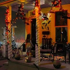 FUNPENY 200 LED Halloween Mini String Lights, 66 FT 8 Modes Waterproof Fairy Lights, Halloween Decorations For Indoor Outdoor Garden Party Decor (Orange) -Funpeny Shop 51dHYgaqPVL 1