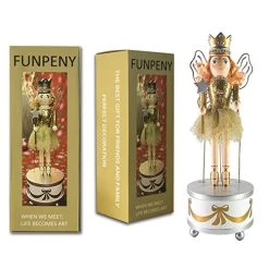 FUNPENY Classic Queen Ballet Dancer Nutcracker, Festive Collectible Nutcracker With Music Box, 12" Tall -Funpeny Shop 51e8l9KdWKL