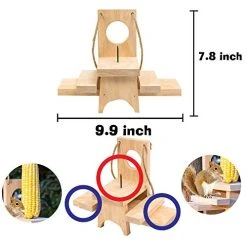 FUNPENY Wooden Squirrel Feeder For Outside, Outdoors,Hanging Squirrels Picnic Table Chipmunk Bench Feeders House With Corn Holder For Outdoor,Garden,Yard 9 FUNPENY Wooden Squirrel Feeder For Outside, Outdoors,Hanging Squirrels Picnic Table Chipmunk Bench Feeders House With Corn Holder For Outdoor,Garden,Yard -Funpeny Shop 51eKP5mu9cL