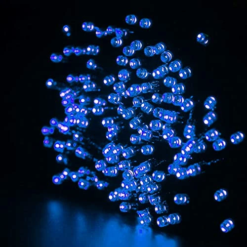 FUNPENY 85 FT 240 LED Blue Christmas Lights, Waterproof Extendable Green Wire Fairy String Lights Plug In, 8 Lighting Modes For Christmas Indoor Outdoor Yard Garden Wedding Party Decorations 3 FUNPENY 85 FT 240 LED Blue Christmas Lights, Waterproof Extendable Green Wire Fairy String Lights Plug In, 8 Lighting Modes For Christmas Indoor Outdoor Yard Garden Wedding Party Decorations - Image 3