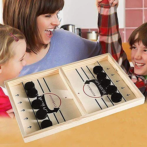 Funpeny Fast Sling Puck Game, Sling Shot Game Paced Winner Board Games Portable Table Hockey Game Toy For Kids And Adults (22 X 11.4 Inch) 6 Funpeny Fast Sling Puck Game, Sling Shot Game Paced Winner Board Games Portable Table Hockey Game Toy For Kids And Adults (22 X 11.4 Inch) - Image 6