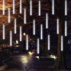 FUNPENY Meteor Shower Rain Lights, 288 LED Christmas Lights Icicle Snow Falling Christmas Lights Outdoor Raindrop Lights, 30cm 8 Tubes Xmas Tree Holiday Decoration (Warm White) 23 FUNPENY Meteor Shower Rain Lights, 288 LED Christmas Lights Icicle Snow Falling Christmas Lights Outdoor Raindrop Lights, 30cm 8 Tubes Xmas Tree Holiday Decoration (Warm White) -Funpeny Shop 51iRl44TMgL. AC