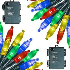 FUNPENY Halloween 50 LED Clear Mini String Lights, 16 FT Battery Operated Waterproof Fairy Lights With 8 Lighting Modes, Halloween Decorations For Indoor Outdoor Garden Party(Purple,2 Pack) -Funpeny Shop 51kVMeMVWCL. AC 1