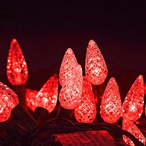 FUNPENY C6 Christmas Lights, 100 LED 33 FT Fairy Lights With 8 Modes Lights Outdoor Extendable Waterproof String Lights For Indoor Xmas Tree Wedding Patio Party Holiday Decorations (Red) 3 FUNPENY C6 Christmas Lights, 100 LED 33 FT Fairy Lights With 8 Modes Lights Outdoor Extendable Waterproof String Lights For Indoor Xmas Tree Wedding Patio Party Holiday Decorations (Red) - Image 3