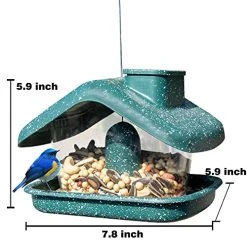FUNPENY Bird Feeders For Outdoors Hanging, Wild Bird Feeders For Outside Clearance, Yard Lawn Garden Decorations (Green) 10 FUNPENY Bird Feeders For Outdoors Hanging, Wild Bird Feeders For Outside Clearance, Yard Lawn Garden Decorations (Green) -Funpeny Shop 51lzzbgiSaS