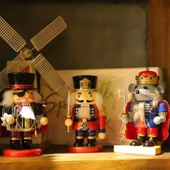 FUNPENY 3 Set Christmas Nutcrackers Figures, 7 Inch Handmade Wooden Mouse King Soldier And Pirate Traditional Nutcracker Decorations For Fall Festive Christmas Desktop Collectible Decor 10 FUNPENY 3 Set Christmas Nutcrackers Figures, 7 Inch Handmade Wooden Mouse King Soldier And Pirate Traditional Nutcracker Decorations For Fall Festive Christmas Desktop Collectible Decor -Funpeny Shop 51u7XXyi8L