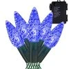 FUNPENY C6 Battery Operated Christmas Lights, 50 LED 17ft Christmas String Lights With 8 Modes, Christmas Decorations For Indoor Outdoor Xmas Tree Wedding Holiday, Blue