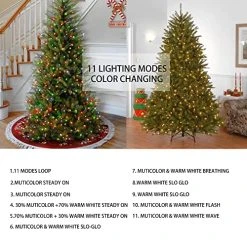 FUNPENY Christmas Indoor Outdoor Decorative String Lights, 300 LED 8 Modes Waterproof White Wire Fairy Light For Christmas Party Wedding Garden Home Decoration (Warm White & Multicolr) -Funpeny Shop 51wBoYpDW3L