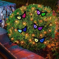FUNPENY Halloween Ghost Eyes String Lights Decor, Battery Operated Lighted Up Flashing Eyes Halloween Decorations For Indoor Outdoor Room Yard Garden Party Carnival Supplies -Funpeny Shop 6108LG8aknL