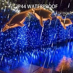 FUNPENY Christmas Lights, 150 Lights 33FT Incandescent Mini String Lights White Wire For Indoor Outdoor Christmas Tree Xmas Party Home Decorations (Blue) -Funpeny Shop 614WJ8ZosVL