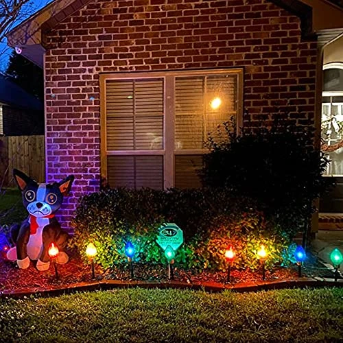 FUNPENY C9 Christmas Lights Outdoor With Pathway Marker Stakes, Multicolored Connectable 6.5 FT Waterproof String Lights Christmas Decorations For Outside Yard Xmas Holiday Party Decor, 5 Lights 7 FUNPENY C9 Christmas Lights Outdoor With Pathway Marker Stakes, Multicolored Connectable 6.5 FT Waterproof String Lights Christmas Decorations For Outside Yard Xmas Holiday Party Decor, 5 Lights - Image 7