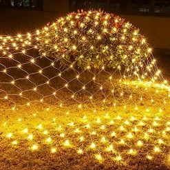 FUNPENY Halloween 200 LED Net Lights, 9.8ft X 6.6ft 8 Modes Waterproof Connectable Halloween Decorations For Outdoor Garden Party Decor (Orange) -Funpeny Shop 61GCmYJwqQL. AC