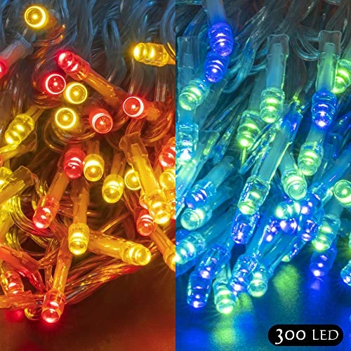 FUNPENY 300 LED Indoor String Lights, 100 FT Plug In Waterproof String Lights With 8 Modes For Halloween Thanksgiving Christmas Garden Decoration, Indoor And Outdoor Decoration (Multi-Colored) 2 FUNPENY 300 LED Indoor String Lights, 100 FT Plug In Waterproof String Lights With 8 Modes For Halloween Thanksgiving Christmas Garden Decoration, Indoor And Outdoor Decoration (Multi-Colored) - Image 2