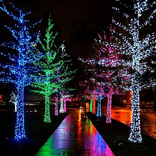 FUNPENY 85 FT 240 LED Blue Christmas Lights, Waterproof Extendable Green Wire Fairy String Lights Plug In, 8 Lighting Modes For Christmas Indoor Outdoor Yard Garden Wedding Party Decorations 7 FUNPENY 85 FT 240 LED Blue Christmas Lights, Waterproof Extendable Green Wire Fairy String Lights Plug In, 8 Lighting Modes For Christmas Indoor Outdoor Yard Garden Wedding Party Decorations - Image 7