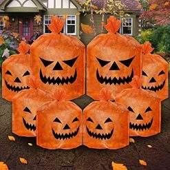 FUNPENY 8 Pack Halloween Pumpkin Leaf Bags, Jack O Lantern Fall Trash Leaf Lawn Bags For Leaves Decorations Outdoor Yard Garden Decor, Set Of 8 (2 Large And 6 Small) 10 FUNPENY 8 Pack Halloween Pumpkin Leaf Bags, Jack O Lantern Fall Trash Leaf Lawn Bags For Leaves Decorations Outdoor Yard Garden Decor, Set Of 8 (2 Large And 6 Small) -Funpeny Shop 61X8X1aQGkL