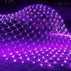 FUNPENY Halloween 200 LED Net Lights, 9.8ft X 6.6ft 8 Modes Waterproof Connectable Halloween Decorations For Outdoor Garden Party Decor (Orange) -Funpeny Shop 61ZlpmVfAyL. AC