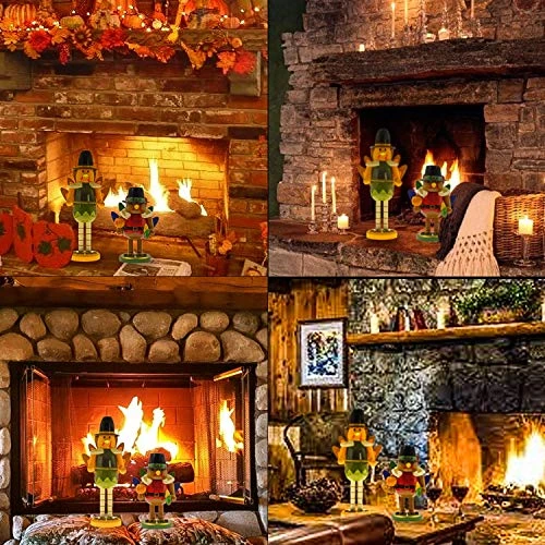 FUNPENY Thanksgiving Fall Decoration, 14 Inch Handmade Turkey Collectible Wooden Handmade Nutcracker For Fall Thanksgiving Christmas Home Table Decor 6 FUNPENY Thanksgiving Fall Decoration, 14 Inch Handmade Turkey Collectible Wooden Handmade Nutcracker For Fall Thanksgiving Christmas Home Table Decor - Image 6