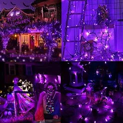 FUNPENY 33FT Halloween Lights, 150 Count Mini Clear String Lights, Fairy Halloween Tree Lights For Halloween Decorations Indoor Outdoor Xmas Party Wedding Holiday Home, Purple 21 FUNPENY 33FT Halloween Lights, 150 Count Mini Clear String Lights, Fairy Halloween Tree Lights For Halloween Decorations Indoor Outdoor Xmas Party Wedding Holiday Home, Purple -Funpeny Shop 61ePt4wsDQL