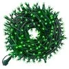 FUNPENY 300 LED Indoor String Lights, 100 FT Plug In Waterproof Christmas String Lights With 8 Modes For Christmas St. Patrick's Day Garden Decoration, Indoor And Outdoor Decoration (Green)