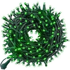 FUNPENY Christmas Indoor Outdoor Decorative String Lights, 300 LED 8 Modes Waterproof White Wire Fairy Light For Christmas Party Wedding Garden Home Decoration (Warm White & Multicolr) -Funpeny Shop 61esy2Ban9S. AC 5