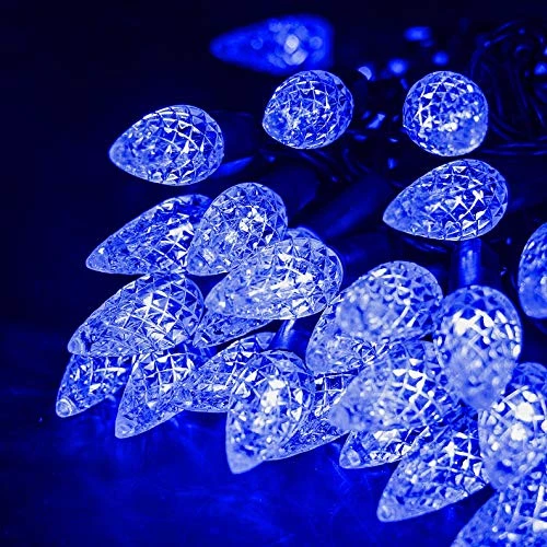 FUNPENY C6 Battery Operated Christmas Lights, 50 LED 17ft Christmas String Lights With 8 Modes, Christmas Decorations For Indoor Outdoor Xmas Tree Wedding Holiday, Blue 2 FUNPENY C6 Battery Operated Christmas Lights, 50 LED 17ft Christmas String Lights With 8 Modes, Christmas Decorations For Indoor Outdoor Xmas Tree Wedding Holiday, Blue - Image 2