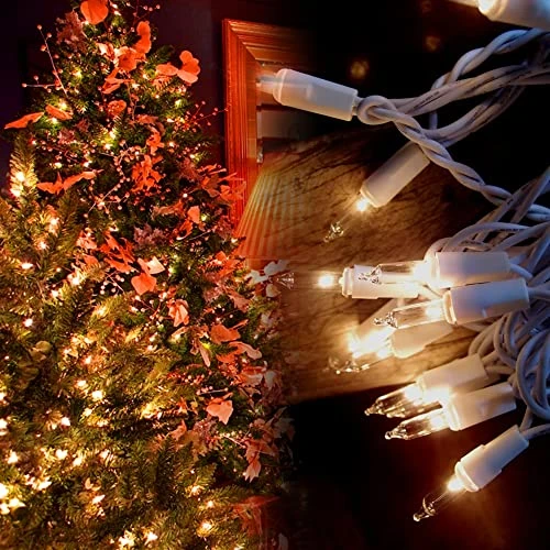 FUNPENY Christmas Lights, 150 Count 33FT Incandescent Mini String Lights White Wire, 110V UL Certified Fairy Lights For Indoor Outdoor Christmas Tree Xmas Party Home Decorations (Warm White) 5 FUNPENY Christmas Lights, 150 Count 33FT Incandescent Mini String Lights White Wire, 110V UL Certified Fairy Lights For Indoor Outdoor Christmas Tree Xmas Party Home Decorations (Warm White) - Image 5