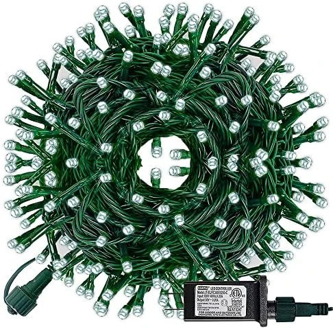FUNPENY 300 LED Indoor String Lights, 100 FT Plug In Waterproof Christmas String Lights With 8 Modes For Christmas St. Patrick's Day Garden Decoration, Indoor And Outdoor Decoration (Green) 9 FUNPENY 300 LED Indoor String Lights, 100 FT Plug In Waterproof Christmas String Lights With 8 Modes For Christmas St. Patrick's Day Garden Decoration, Indoor And Outdoor Decoration (Green) - Image 9