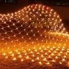 FUNPENY Halloween 200 LED Net Lights, 9.8ft X 6.6ft 8 Modes Waterproof Connectable Halloween Decorations For Outdoor Garden Party Decor (Orange)