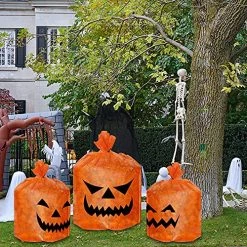 FUNPENY 8 Pack Halloween Pumpkin Leaf Bags, Jack O Lantern Fall Trash Leaf Lawn Bags For Leaves Decorations Outdoor Yard Garden Decor, Set Of 8 (2 Large And 6 Small) 11 FUNPENY 8 Pack Halloween Pumpkin Leaf Bags, Jack O Lantern Fall Trash Leaf Lawn Bags For Leaves Decorations Outdoor Yard Garden Decor, Set Of 8 (2 Large And 6 Small) -Funpeny Shop 61t yERhkUL
