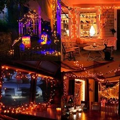 FUNPENY 50 LED Halloween Lights, 16 FT Mini String Light With 8 Modes, Waterproof Tree Lights For Outdoor Indoor Patio Garden Party Wedding Halloween Decorations (Orange, 2) 20 FUNPENY 50 LED Halloween Lights, 16 FT Mini String Light With 8 Modes, Waterproof Tree Lights For Outdoor Indoor Patio Garden Party Wedding Halloween Decorations (Orange, 2) -Funpeny Shop 61yx2xpjLAL